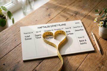 diyet defteri ve mezura